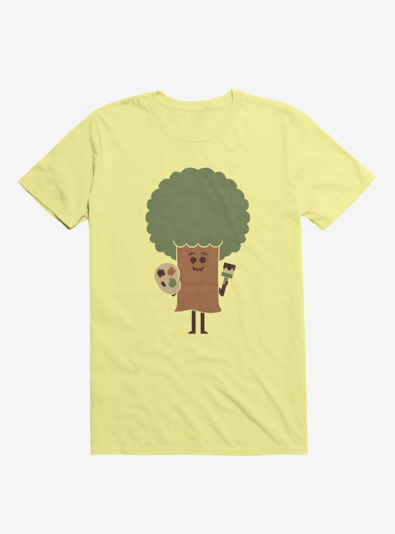 Happy Tree Painter Corn Silk Yellow T Shirt T Shirt Trending US Funny Quote