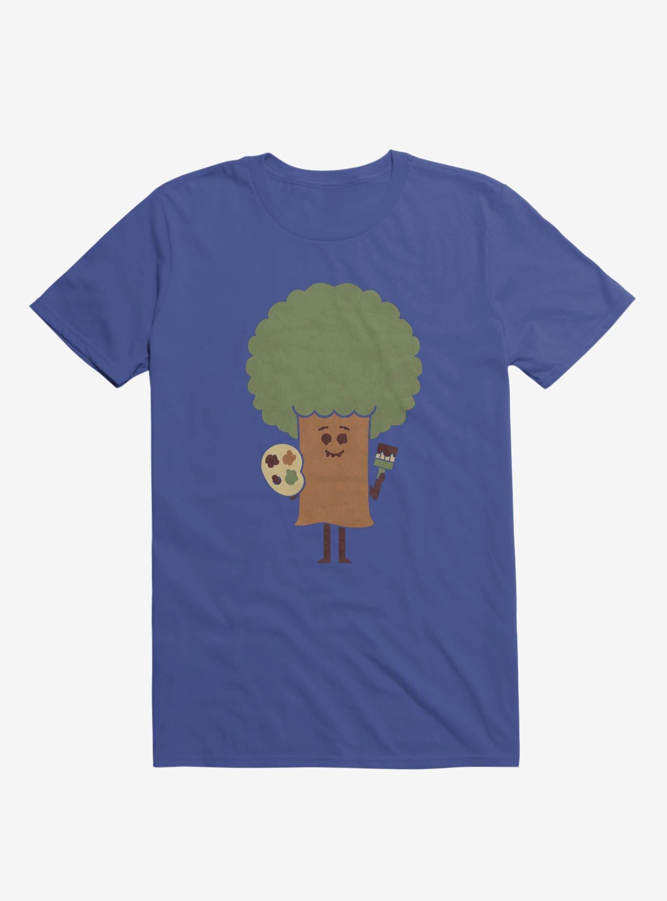 Happy Tree Painter Royal Blue T Shirt T Shirt Trending US