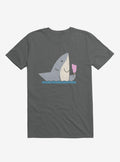 Ice Cream Shark Charcoal Grey T Shirt T Shirt Premium Print Daily Wear