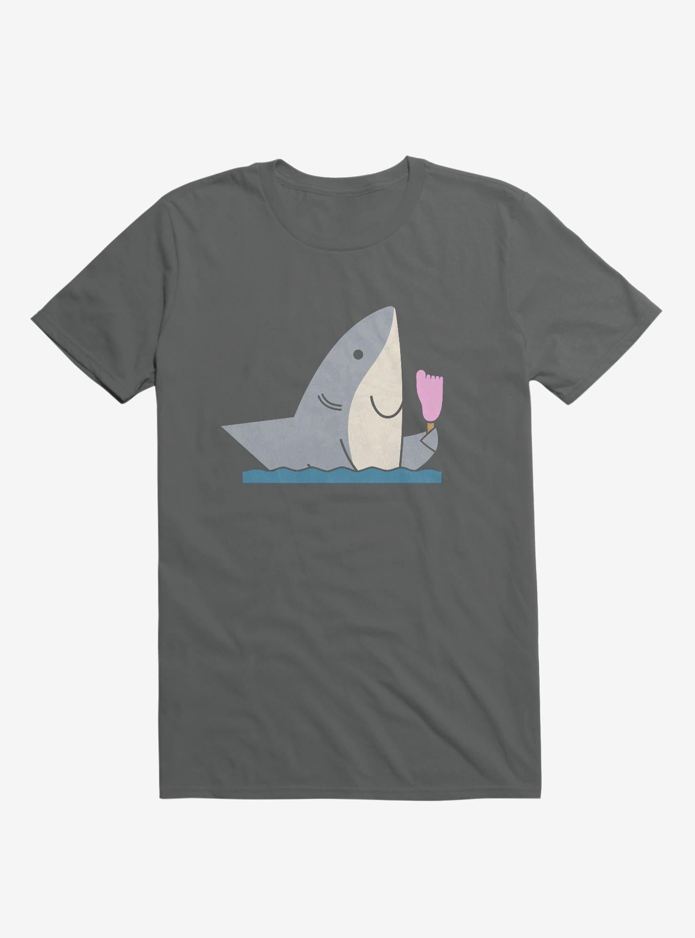 Ice Cream Shark Charcoal Grey T Shirt T Shirt Trending US