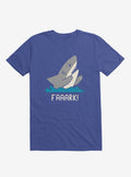 Moody Shark Faaark Royal Blue T Shirt T Shirt Comfort Fit Gift Ready