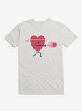 Power Of Love Heart White T Shirt T Shirt Premium Print Best Seller Look