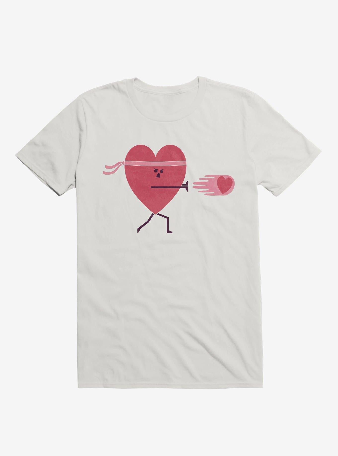 Power Of Love Heart White T Shirt T Shirt Premium Print Best Seller Look