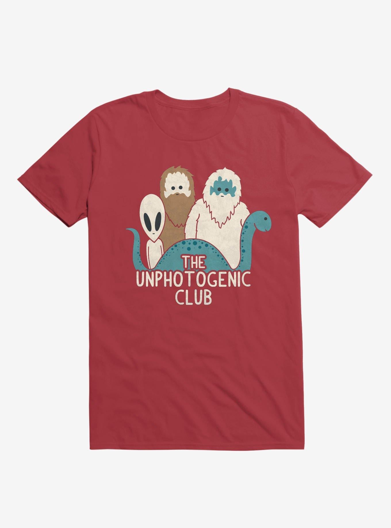 The Unphotogenic Club Mythical Creatures Red T Shirt T Shirt Trending US Gift Ready