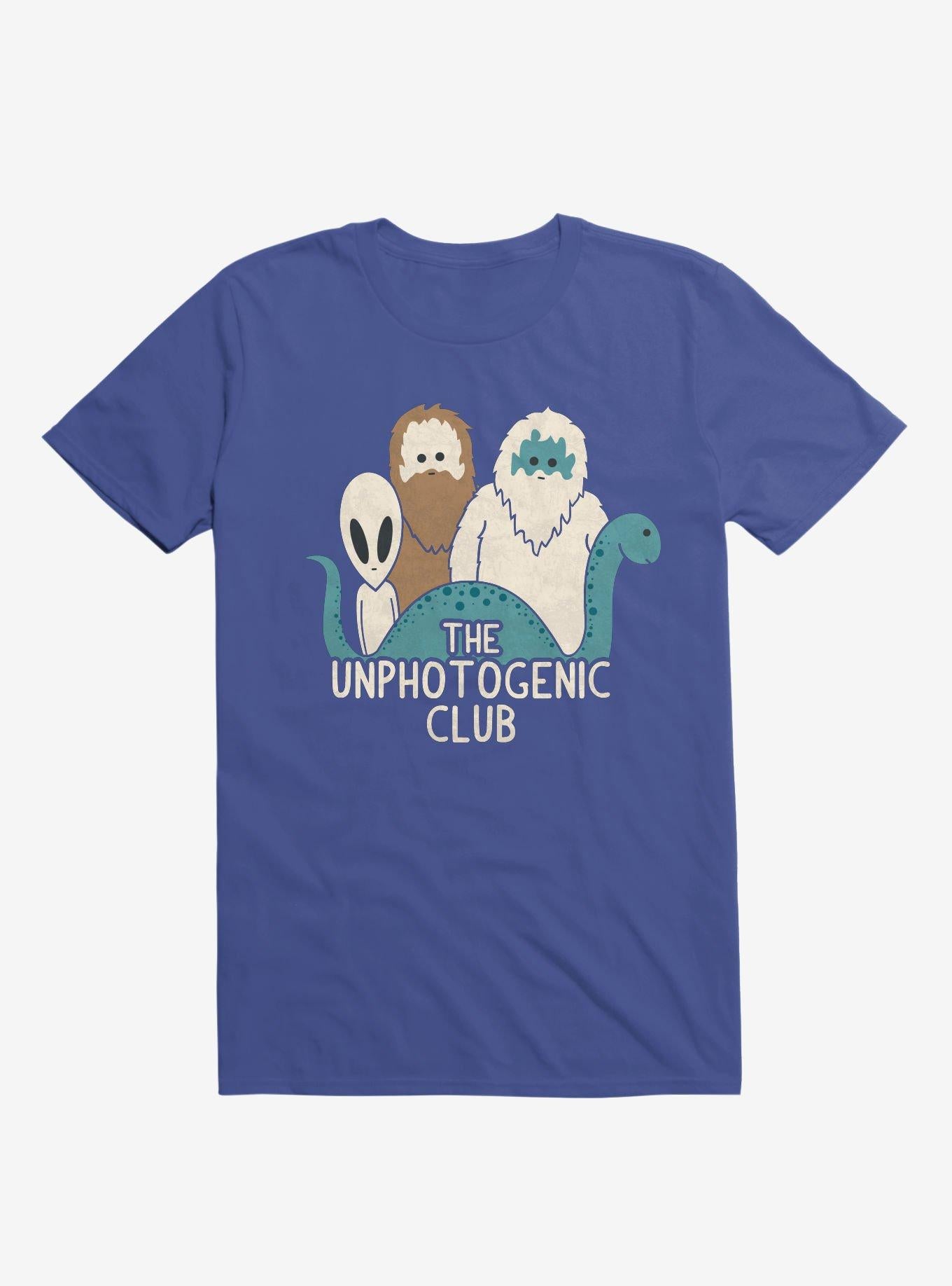 The Unphotogenic Club Mythical Creatures Royal Blue T Shirt T Shirt Viral TikTok Funny Quote
