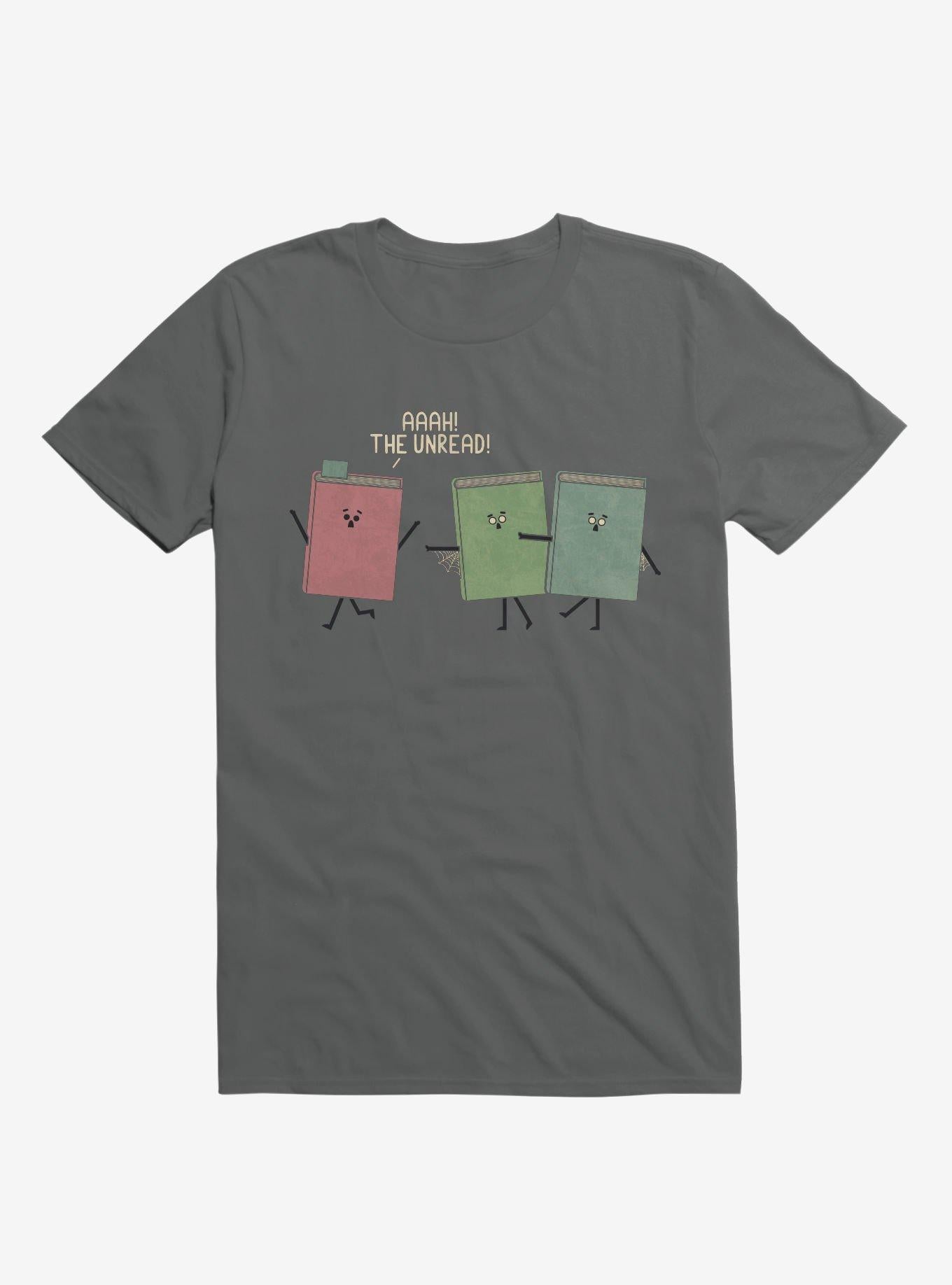 Aaah The Unread Running Books Charcoal Grey T Shirt T Shirt Trending US Best Seller Look