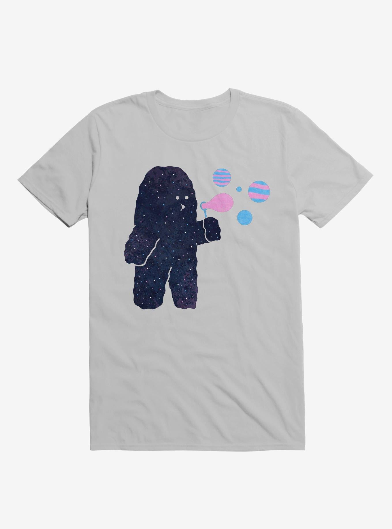 Galaxy Making Bubble Planets Ice Grey T Shirt T Shirt Streetwear Style Fan Favorite