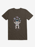 Astronaut Space Juggler Brown T Shirt T Shirt Trending US