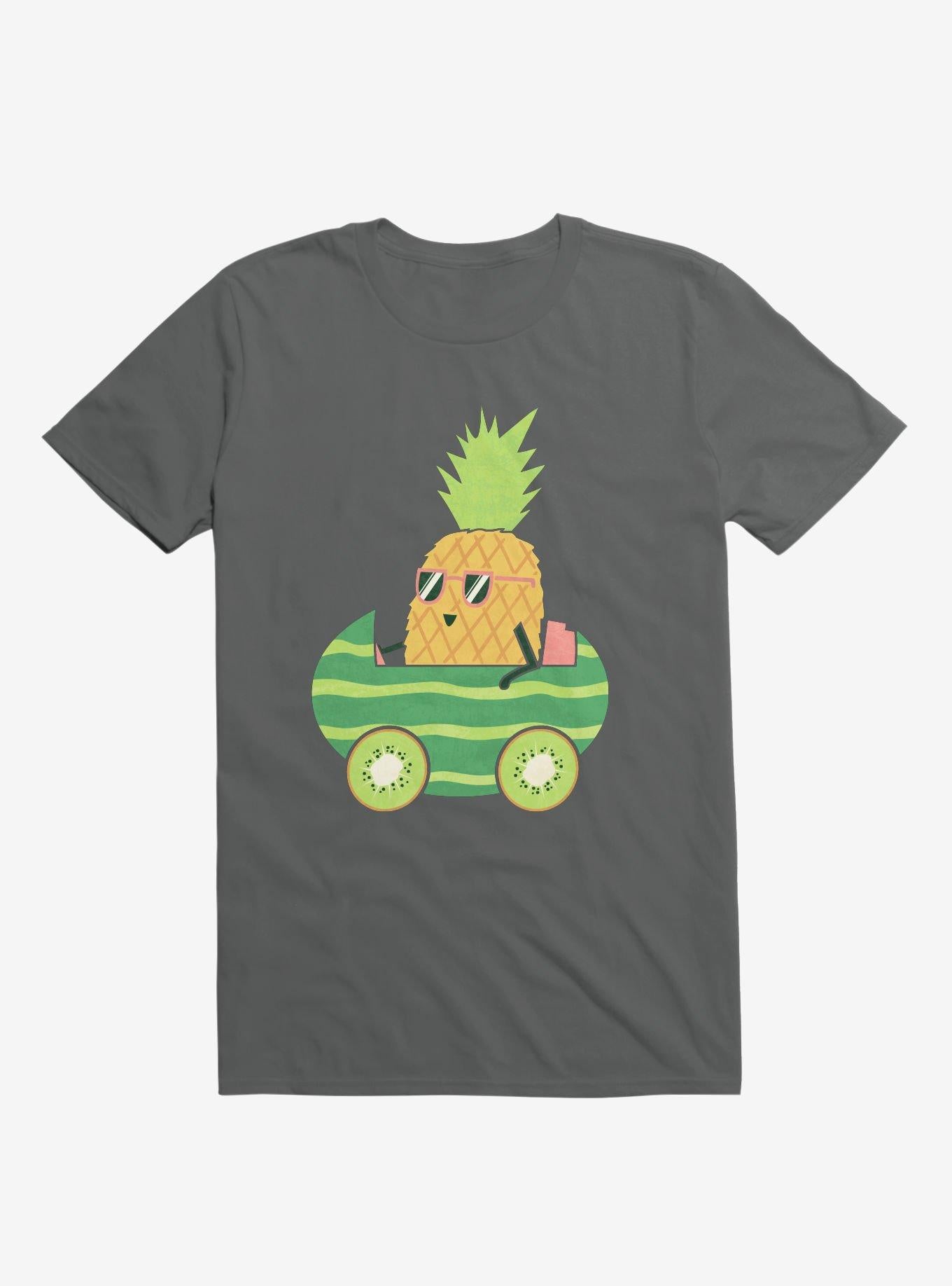 Summer Pineapple Driving Charcoal Grey T Shirt T Shirt Trending US