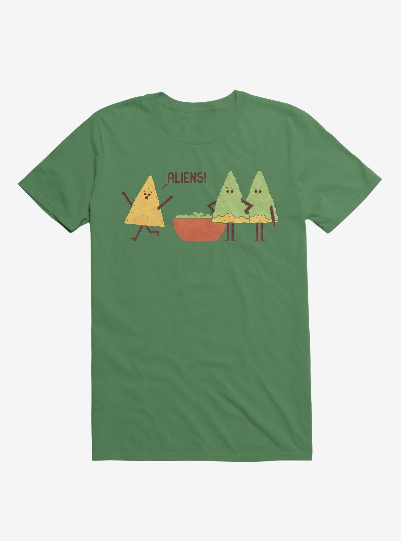 Aliens Chip Guacamole Dip Irish Green T Shirt T Shirt Comfort Fit Hot Right Now