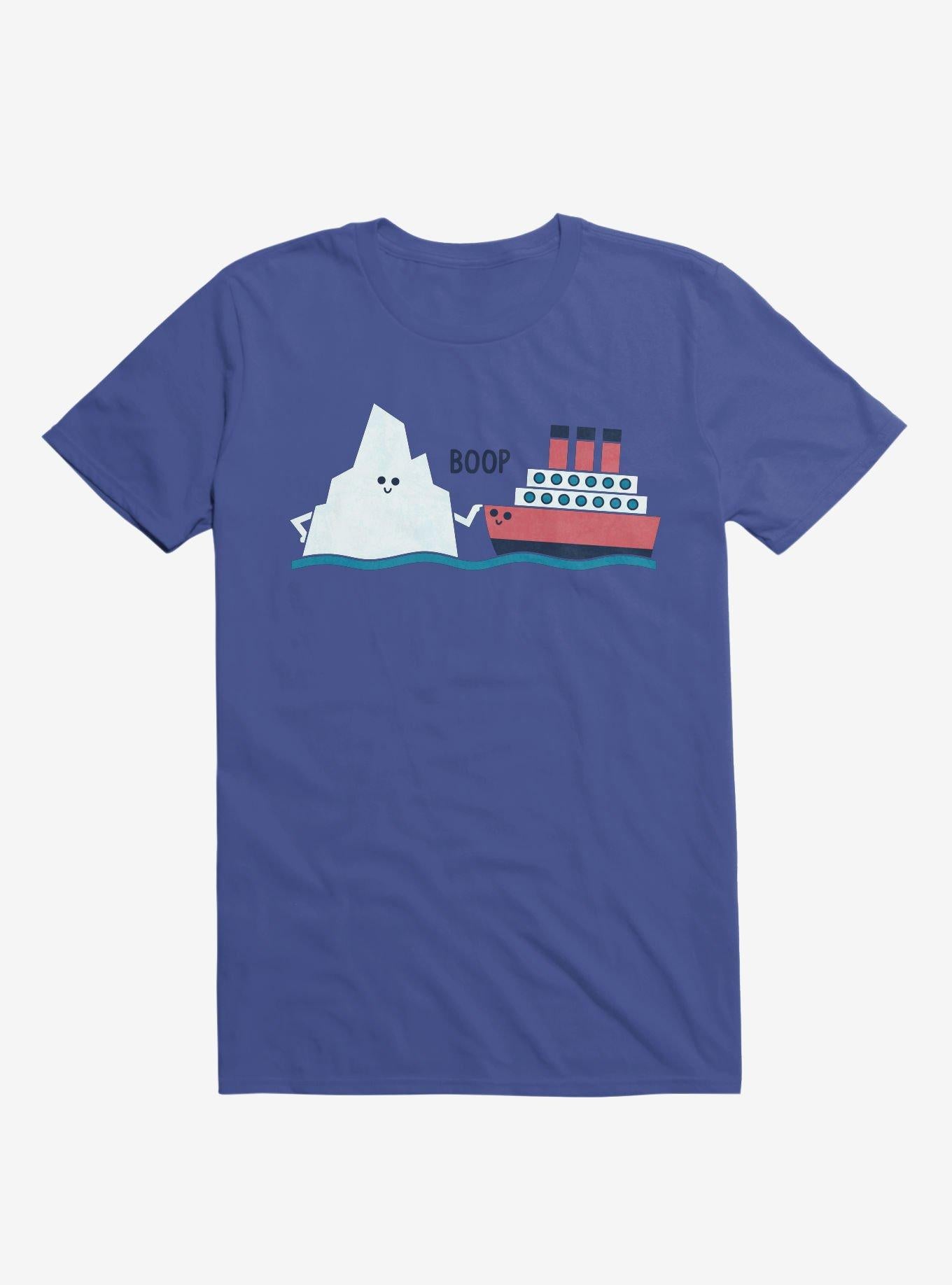 Iceberg Boop Ship Royal Blue T Shirt T Shirt Trending US