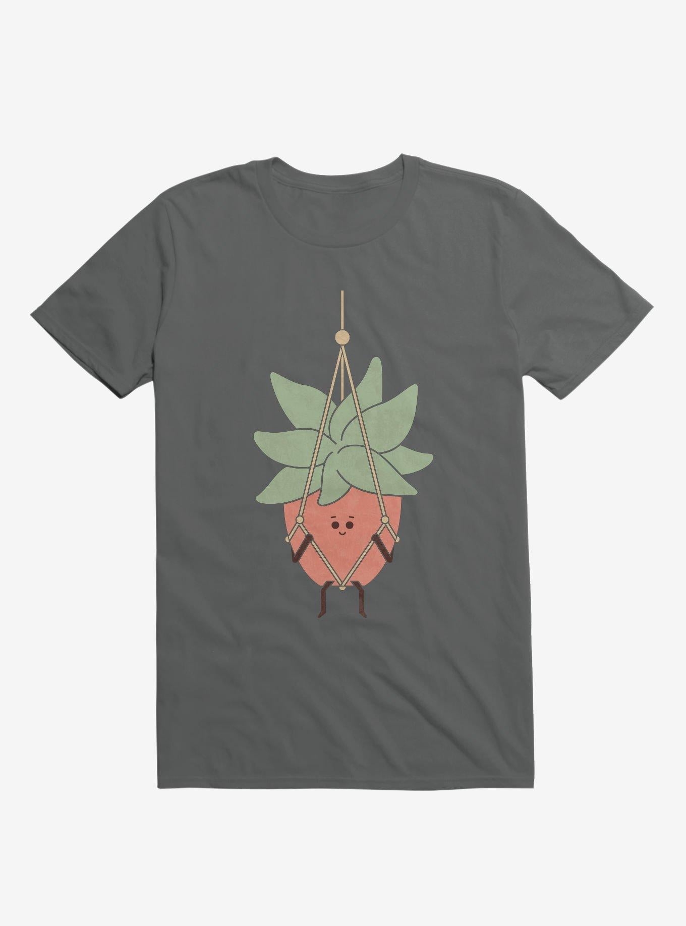 Hang In There House Plant Charcoal Grey T Shirt T Shirt Comfort Fit Best Seller Look