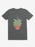 Hang In There House Plant Charcoal Grey T Shirt T Shirt Trending US