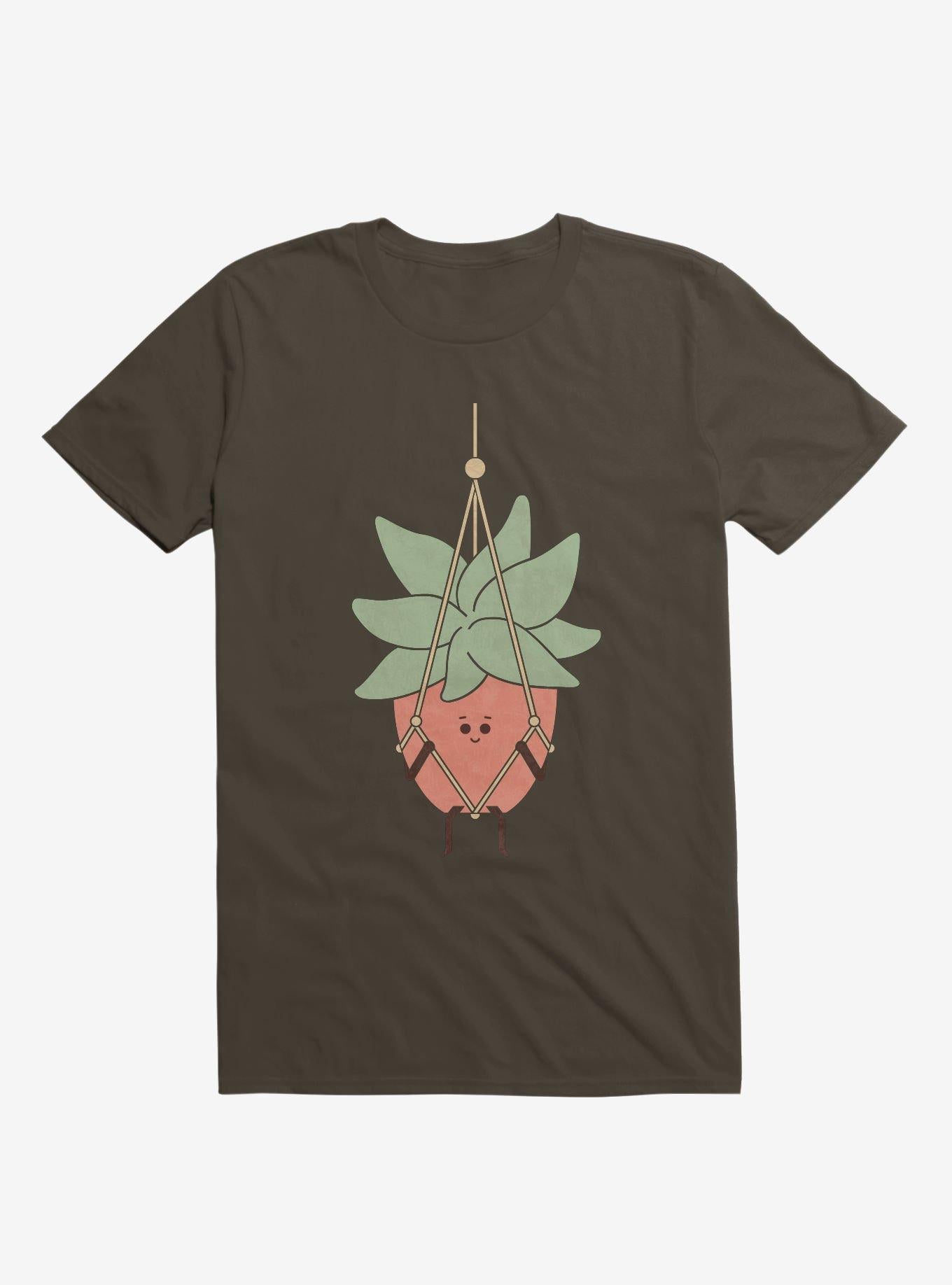 Hang In There House Plant Brown T Shirt T Shirt Trending US