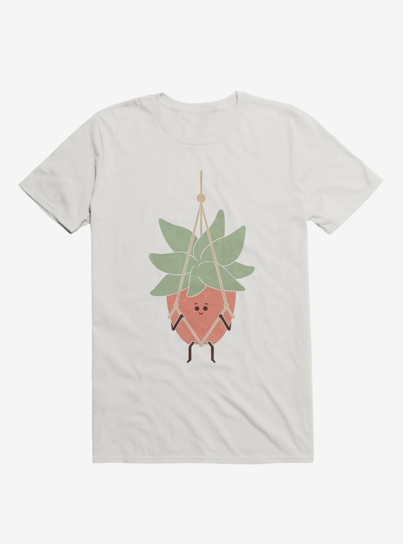 Hang In There House Plant White T Shirt T Shirt Premium Print Funny Quote