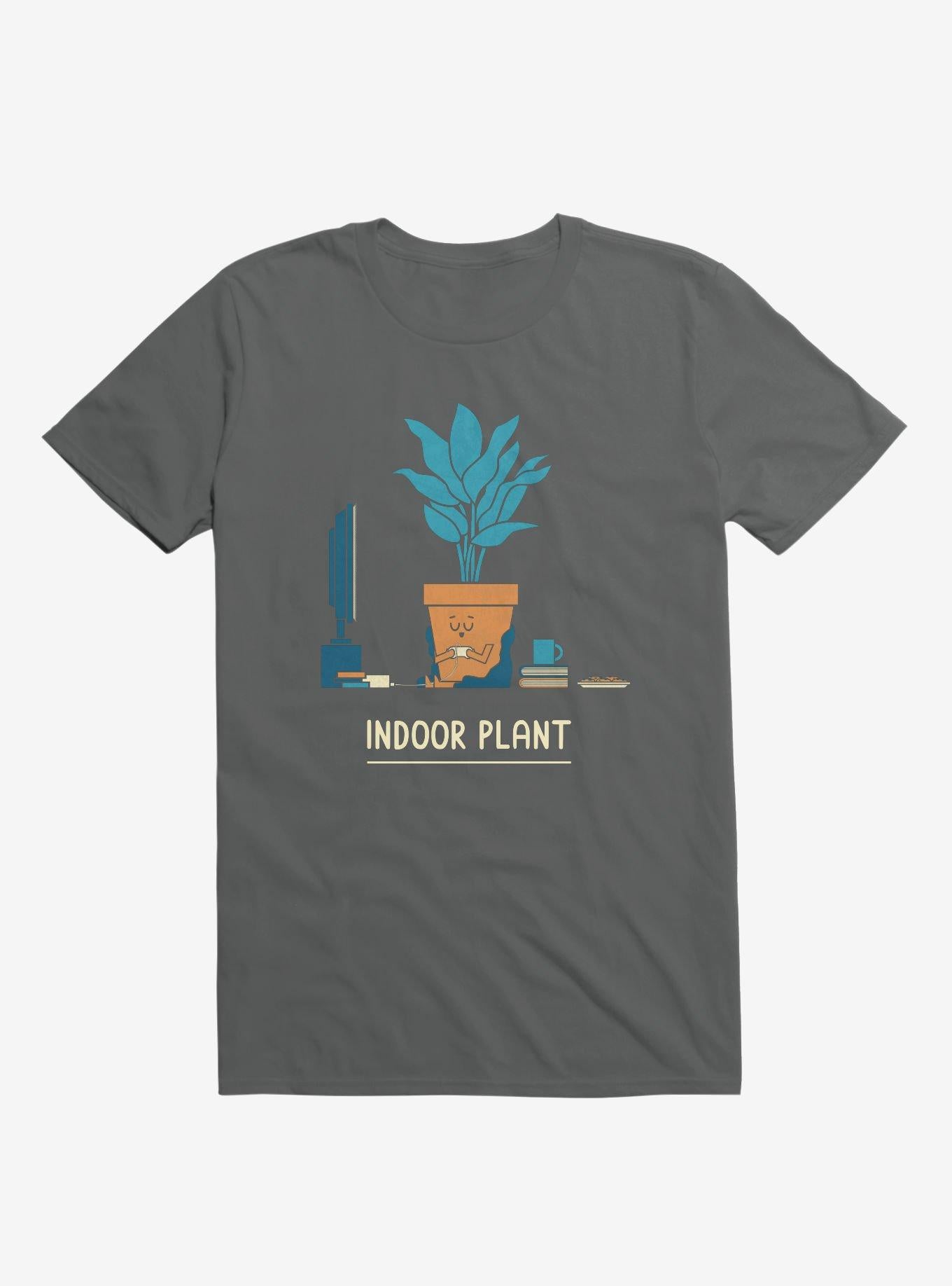 Indoor Comfy Plant Charcoal Grey T Shirt T Shirt Viral TikTok Best Seller Look