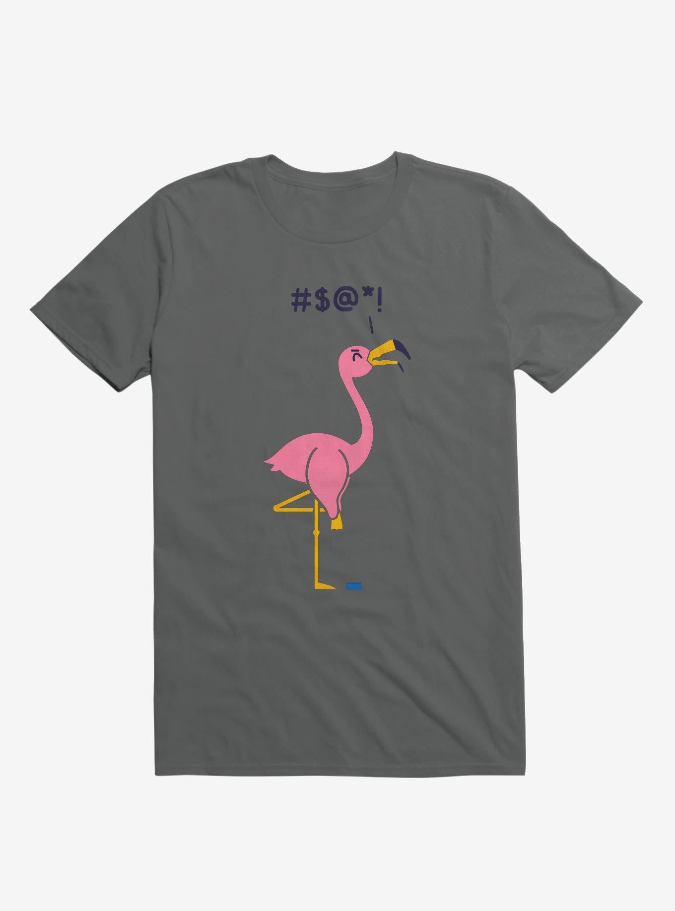 Ouch Flamingo Charcoal Grey T Shirt T Shirt Trending US