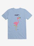 Ouch Flamingo Light Blue T Shirt T Shirt Premium Print Fan Favorite