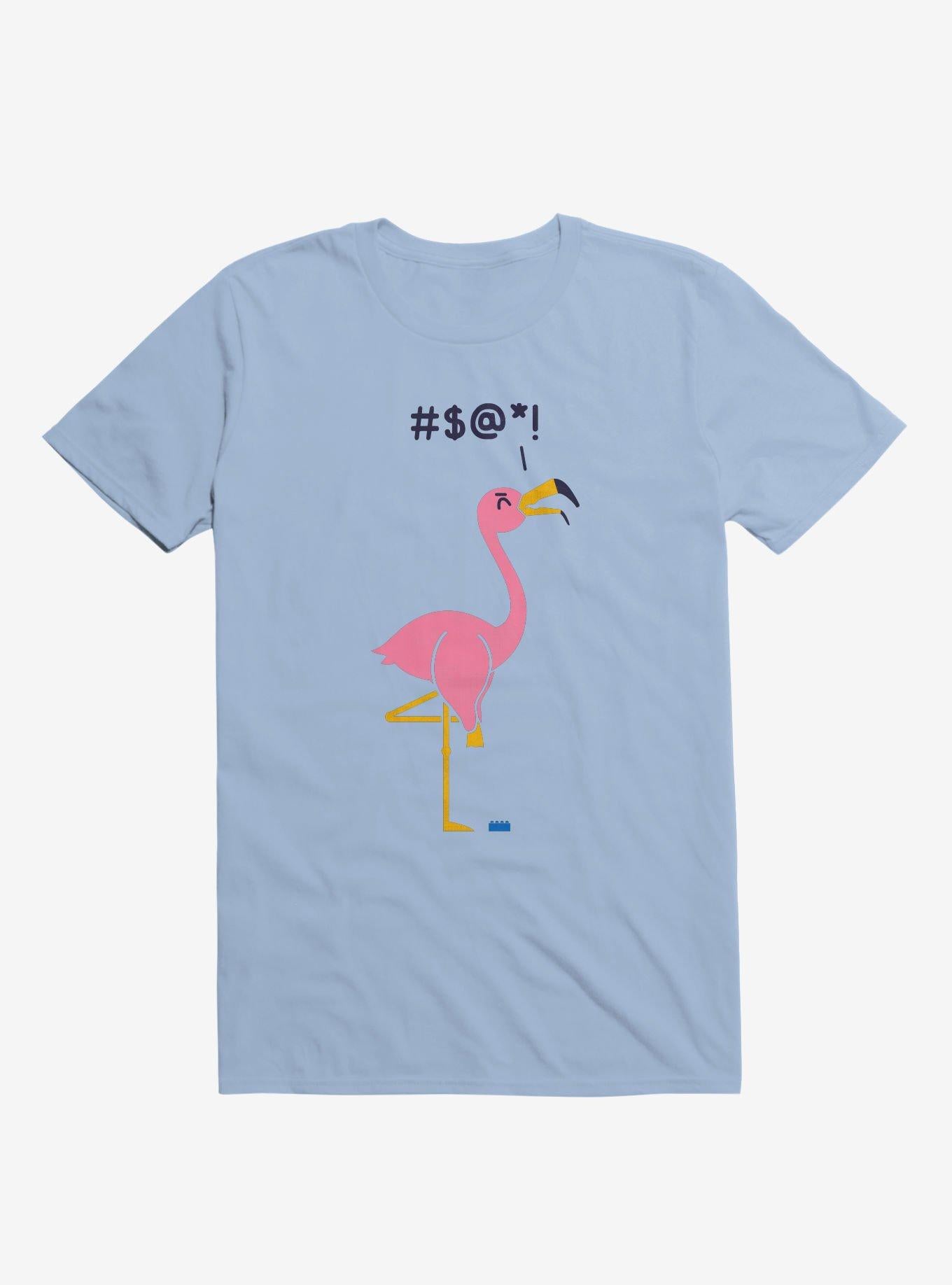 Ouch Flamingo Light Blue T Shirt T Shirt Trending US