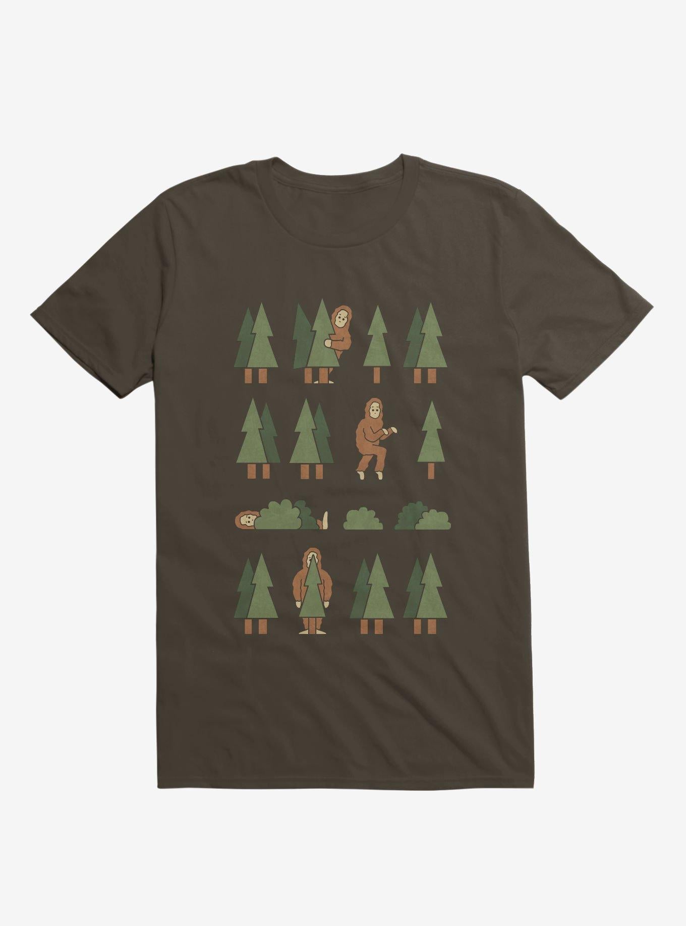 Bigfoot Forest Brown T Shirt T Shirt Trending US Funny Quote
