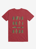 Bigfoot Forest Red T Shirt T Shirt Trending US