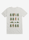 Bigfoot Forest White T Shirt T Shirt Comfort Fit Daily Wear