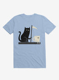 Impending Doom Cat Vs Cup Light Blue T Shirt T Shirt Trending US