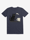 Impending Doom Cat Vs Cup Navy Blue T Shirt T Shirt Premium Print Fan Favorite