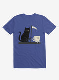 Impending Doom Cat Vs Cup Royal Blue T Shirt T Shirt Trending US