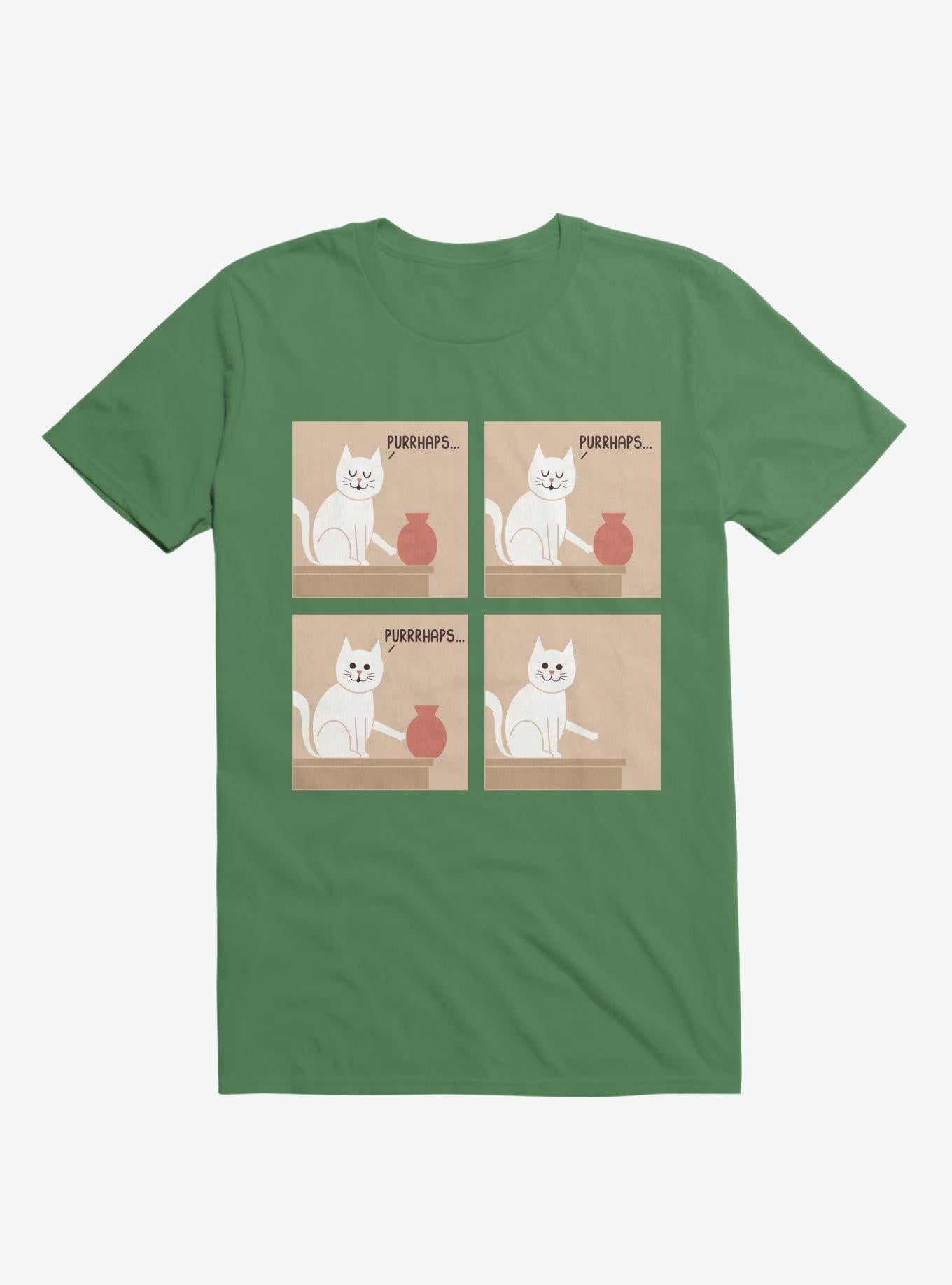 Purrhaps Mischievous Cat Irish Green T Shirt T Shirt High Search Demand Best Seller Look
