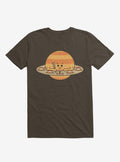 Saturn Eating Sushi Brown T Shirt T Shirt Comfort Fit Fan Favorite