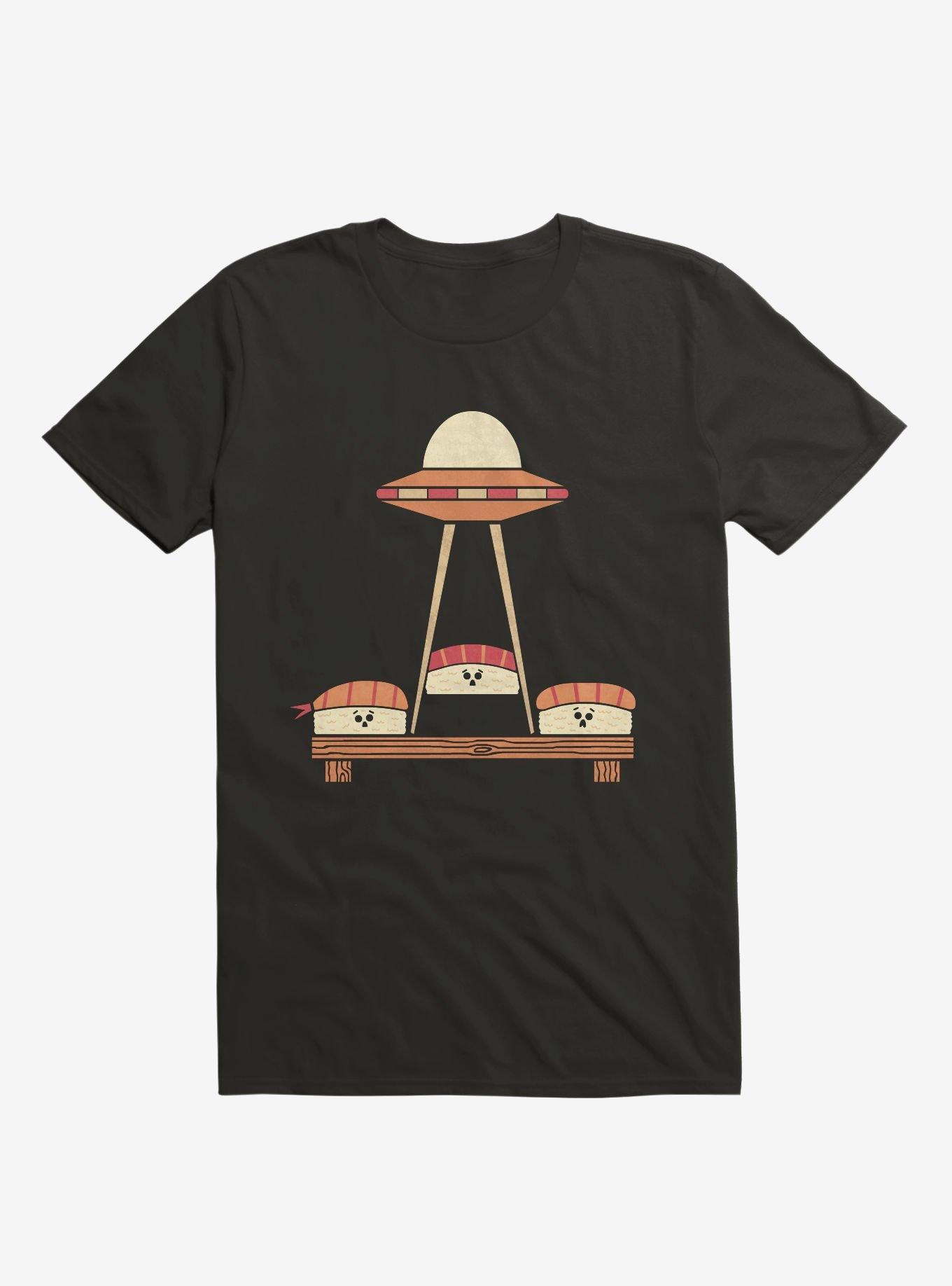The Sushi Abduction Black T Shirt T Shirt High Search Demand Gift Ready