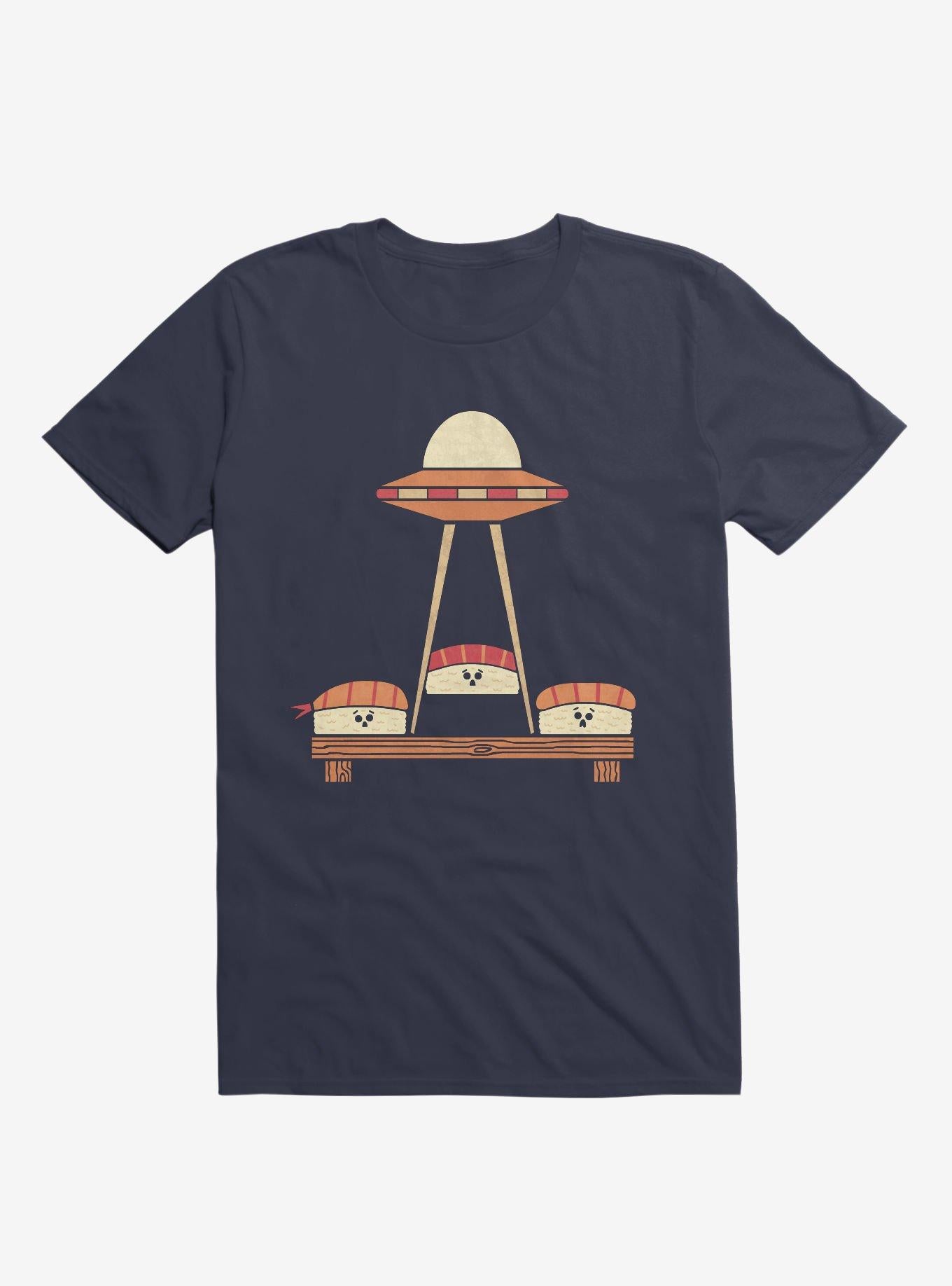 The Sushi Abduction Navy Blue T Shirt T Shirt Trending US Daily Wear