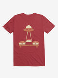 The Sushi Abduction Red T Shirt T Shirt Streetwear Style Fan Favorite