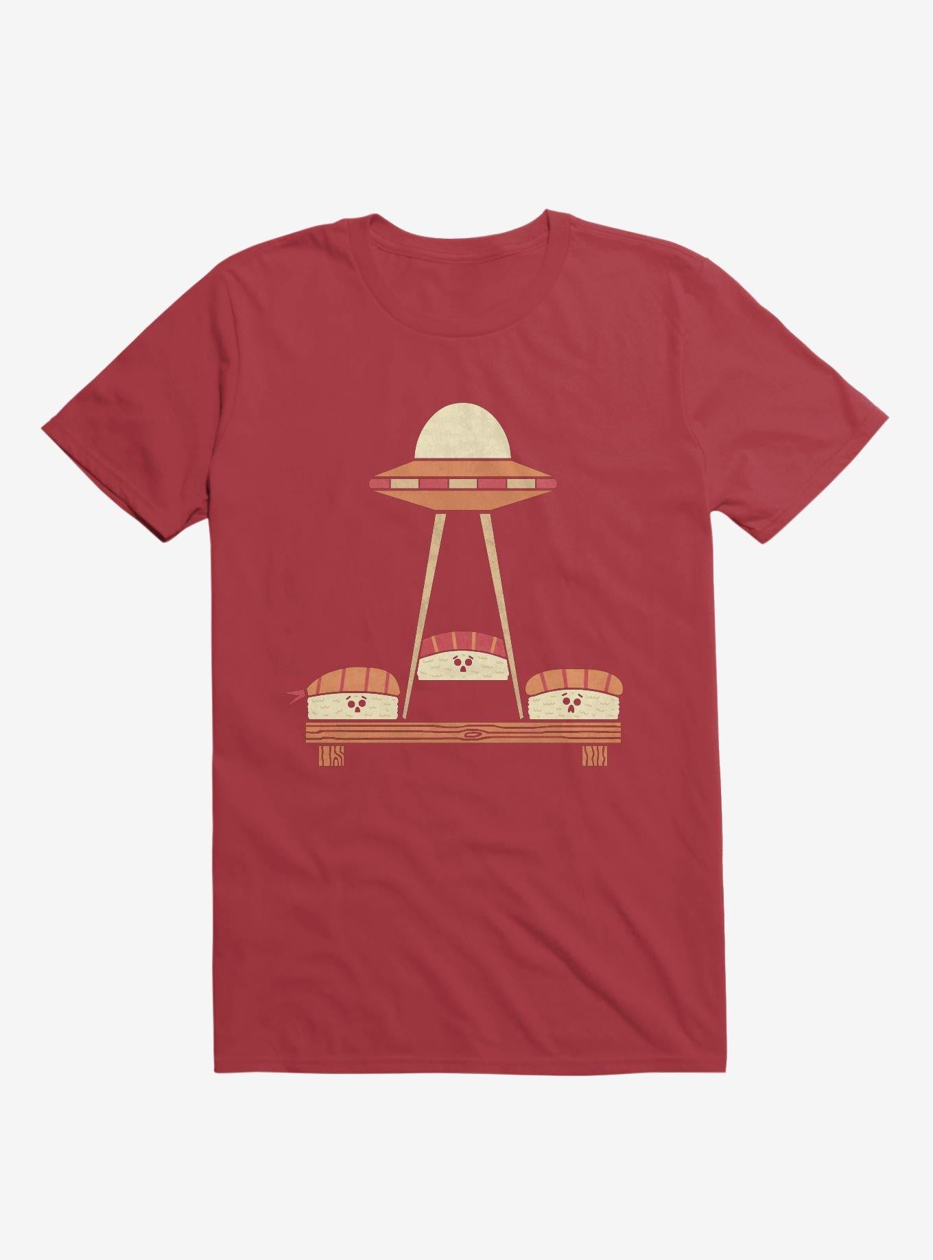 The Sushi Abduction Red T Shirt T Shirt Trending US