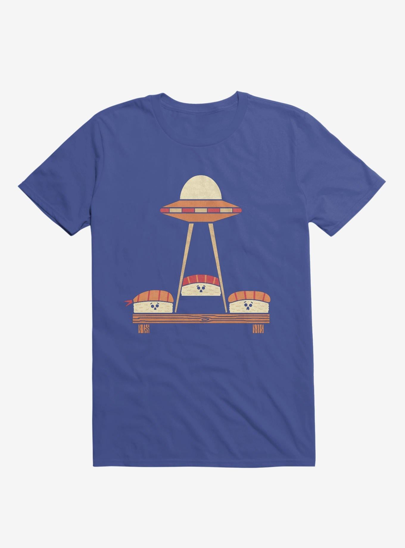 The Sushi Abduction Royal Blue T Shirt T Shirt High Search Demand Workout Ready