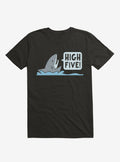 Shark High Five Black T Shirt T Shirt Viral TikTok Daily Wear