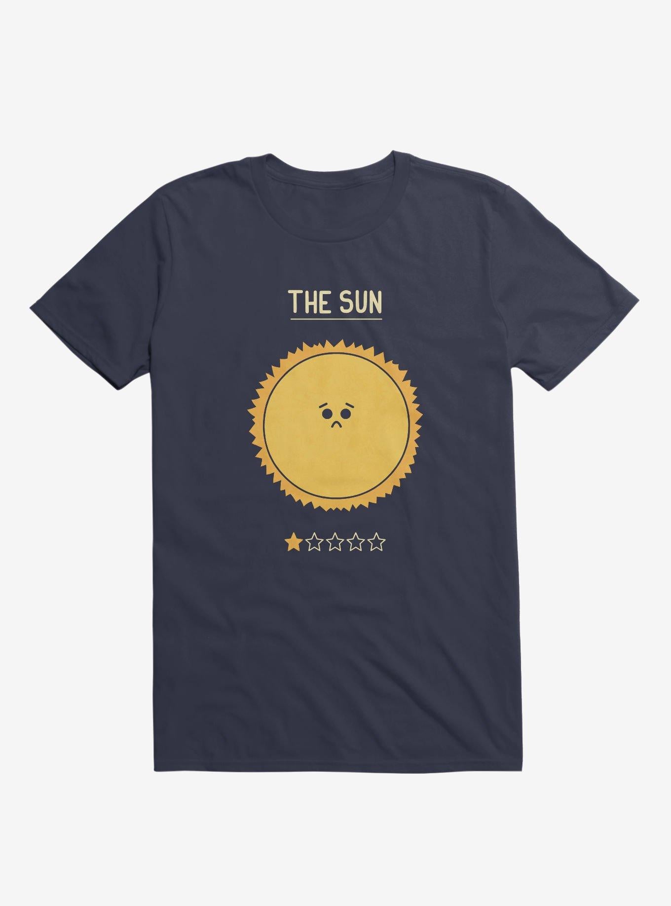 The Sun One Star Rating Navy Blue T Shirt T Shirt Viral TikTok Daily Wear