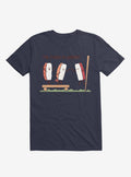 Sushi The Floor Is Wasabi Navy Blue T Shirt T Shirt Streetwear Style Daily Wear