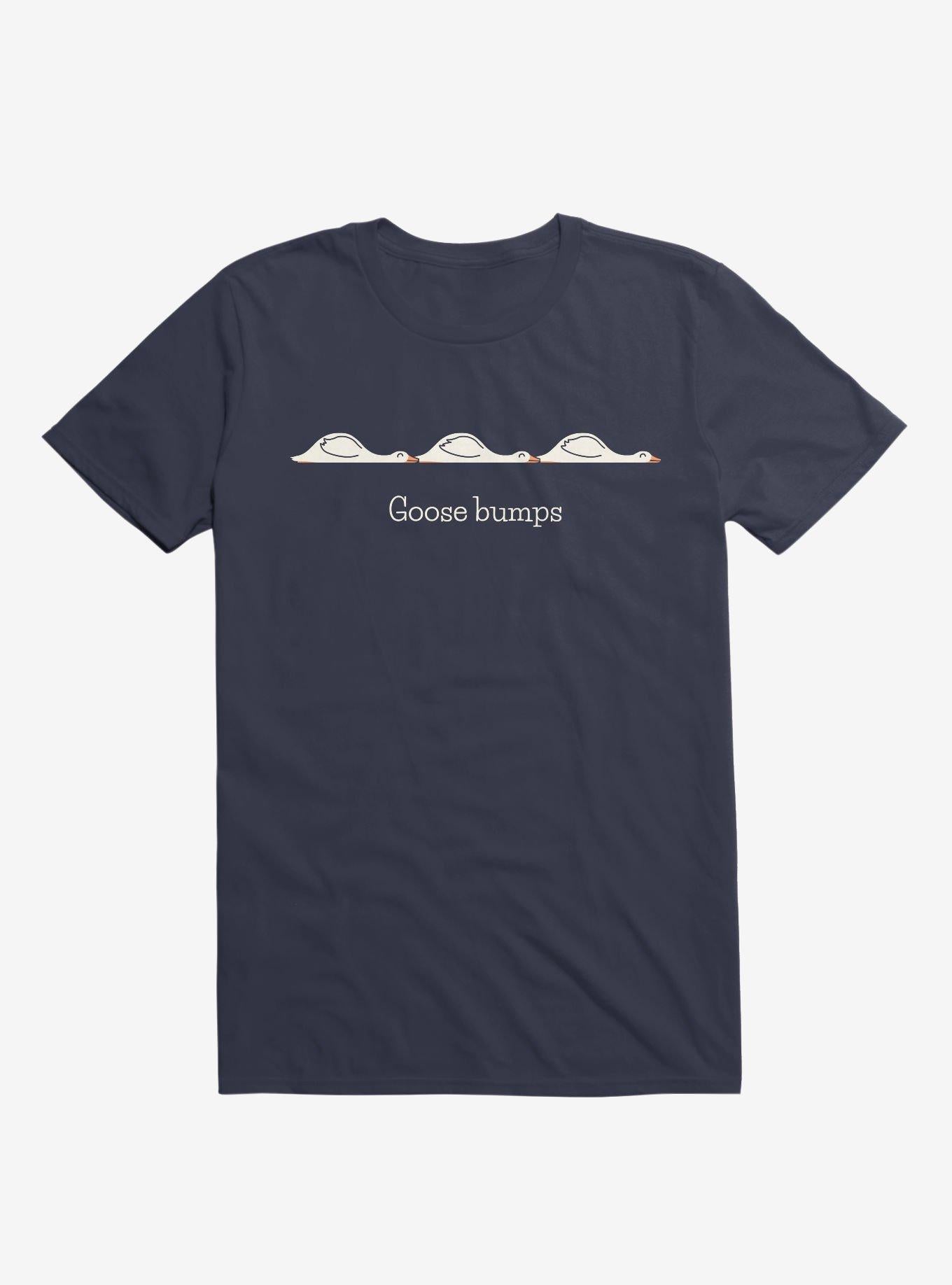 Goose Bumps Navy Blue T Shirt T Shirt Gym Lifestyle Daily Wear