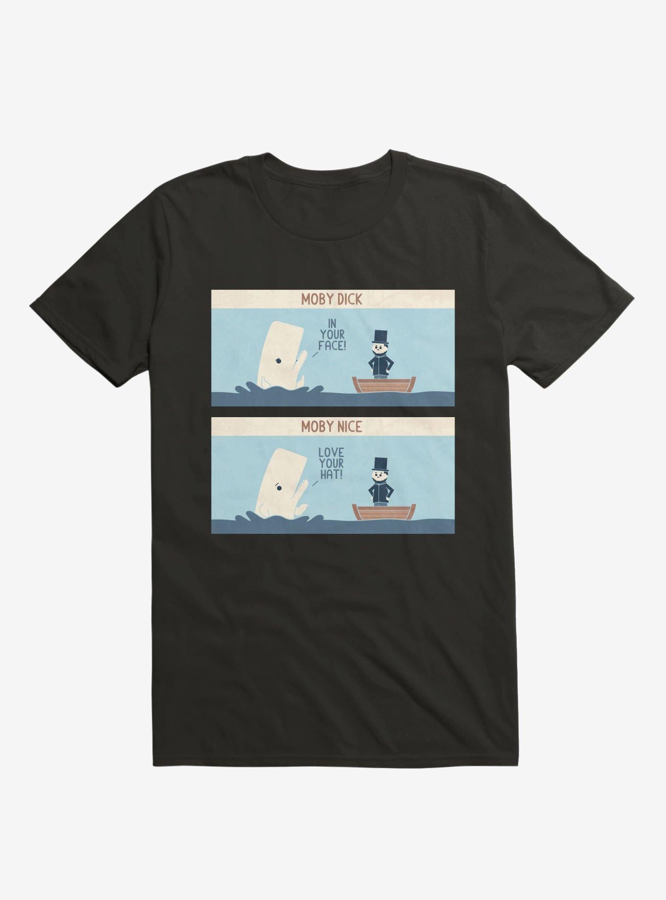 Moby Dick Moby Nice Black T Shirt T Shirt Premium Print Daily Wear