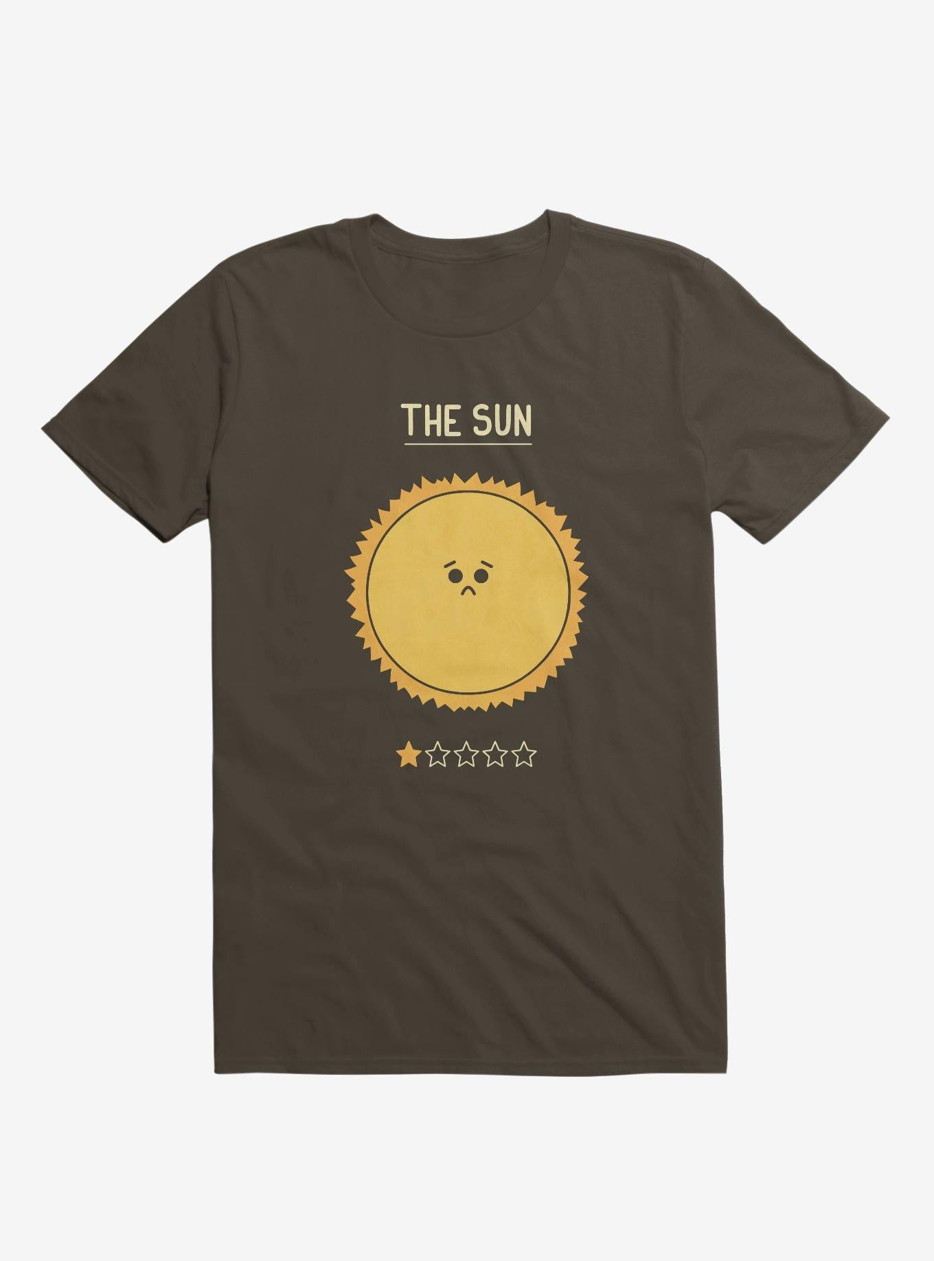 The Sun One Star Rating Brown T Shirt T Shirt High Search Demand Best Seller Look