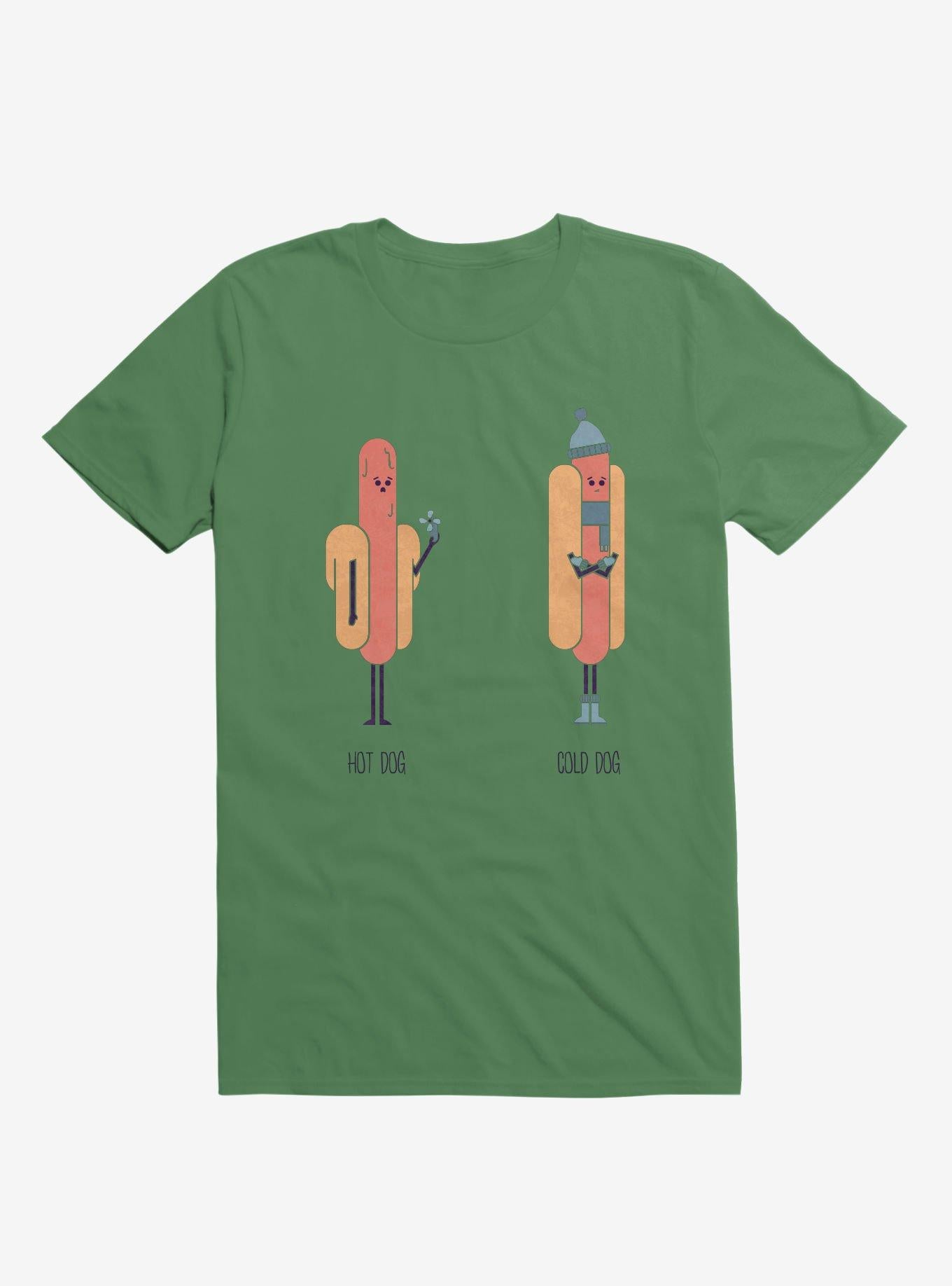 Opposites Hot Dog Cold Dog Irish Green T Shirt T Shirt Streetwear Style Funny Quote