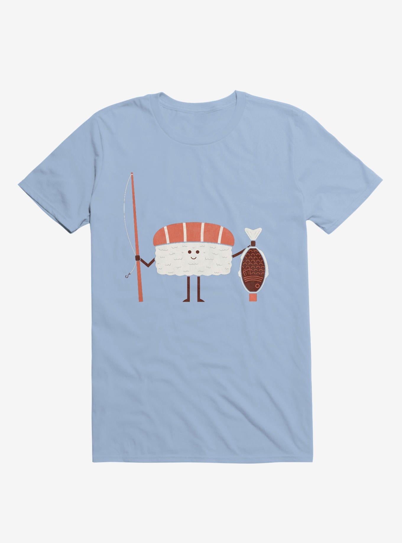 Sushi Catch Of The Day Light Blue T Shirt T Shirt Trending US