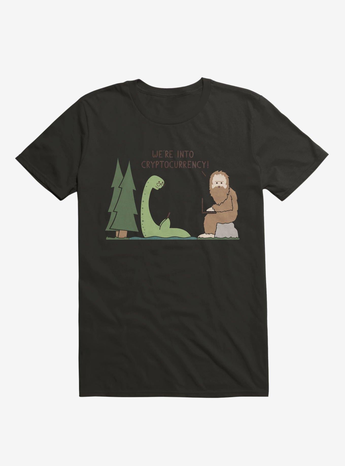 We re Into Cryptocurrency Mythical Creatures Black T Shirt T Shirt Viral TikTok Best Seller Look