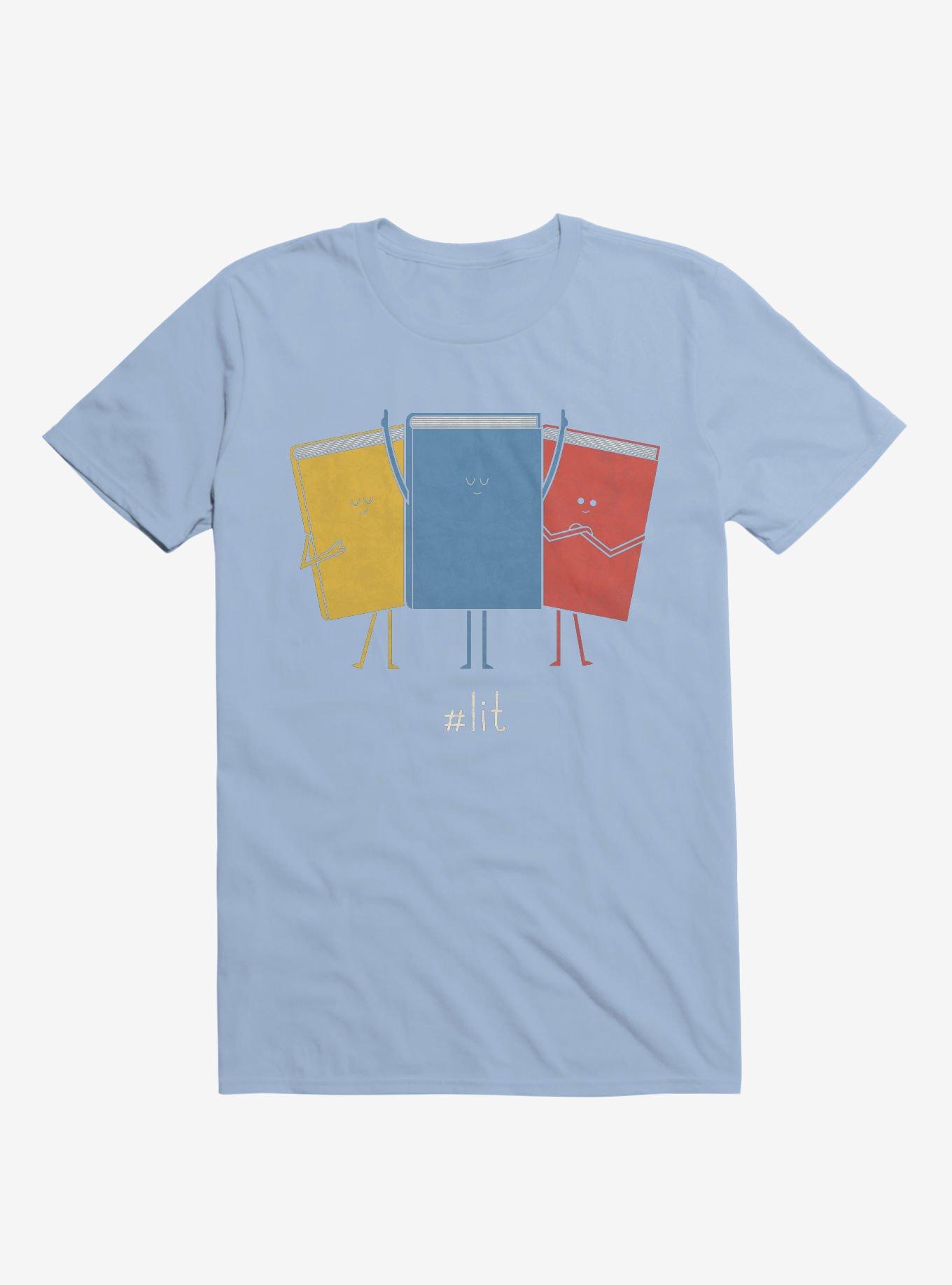 Lit Books Light Blue T Shirt T Shirt Trending US Gift Ready