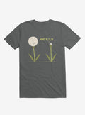 Mind Blown Dandelion Charcoal Grey T Shirt T Shirt Premium Print Workout Ready