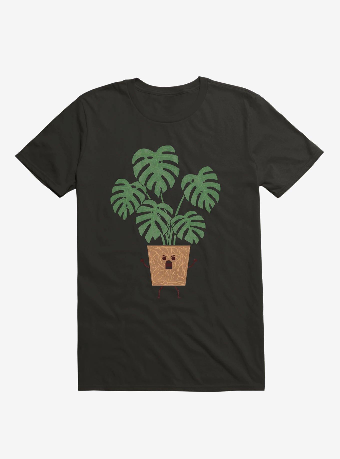 Monstera House Plant Black T Shirt T Shirt High Search Demand Funny Quote