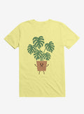 Monstera House Plant Corn Silk Yellow T Shirt T Shirt Premium Print Best Seller Look