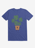 Monstera House Plant Royal Blue T Shirt T Shirt Trending US